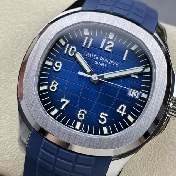 3K공장 파텍필립 아쿠아넛 블루 다이얼 SS 러버밴드 42mm 5168G