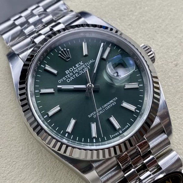 클린공장 롤렉스 데이저스트 녹판 다이얼 바인덱스 SS 쥬빌레 36mm 126234