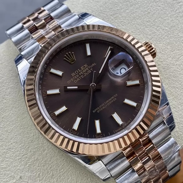VS공장 롤렉스 데이저스트 초코 다이얼 바인덱스 RG 콤비 쥬빌레 41mm 126331