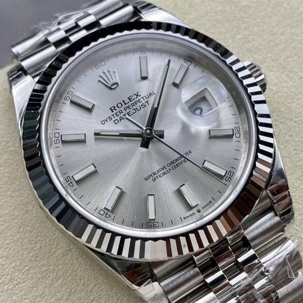 VS공장 롤렉스 데이저스트 실버 다이얼 바인덱스 SS 쥬빌레 41mm 126334