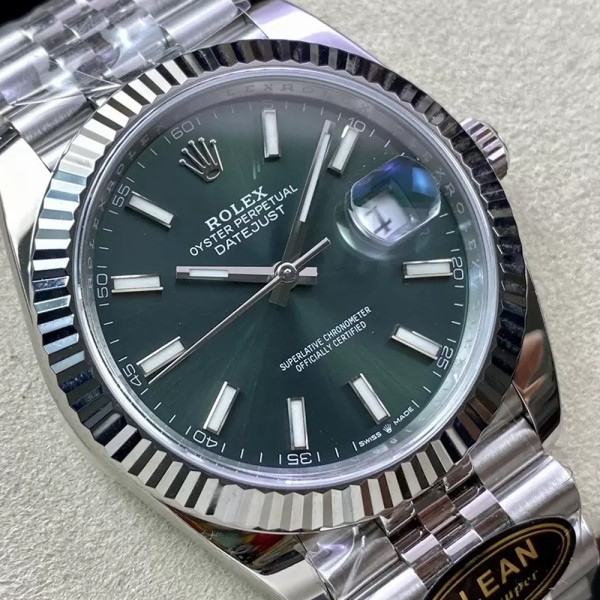 클린공장 롤렉스 데이저스트 그린 다이얼 바인덱스 SS 쥬빌레 41mm 126334