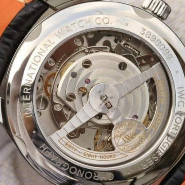 ZF공장 IWC 포르투기저 크로노그래프 클래식 화이트 다이얼 레더 스트랩 42mm IW390403