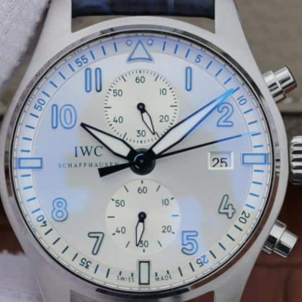 ZF공장 IWC 파일럿 스핏파이어 크로노그래프 뉴페이스 레더 스트랩 43mm