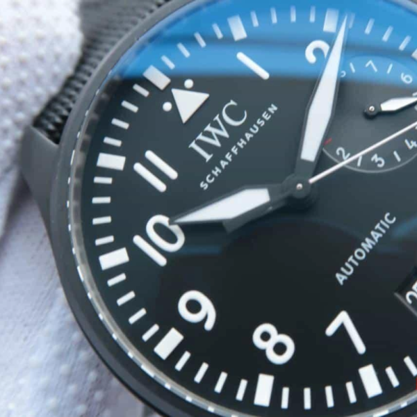 ZF공장 IWC 빅 파일럿 탑건 오토매틱 블랙 다이얼 나일론 스트랩 46mm IW502001