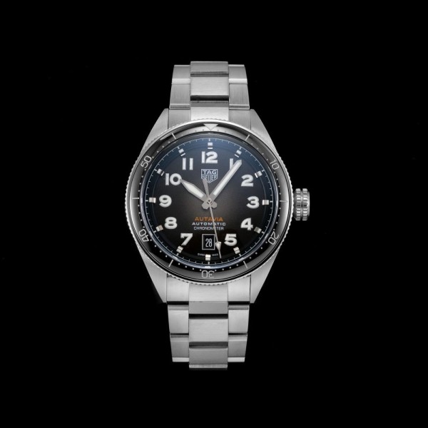 KOR공장 태그호이어 오타비아 시리즈 스틸 블랙 베젤 40mm WBE5114.EB0173