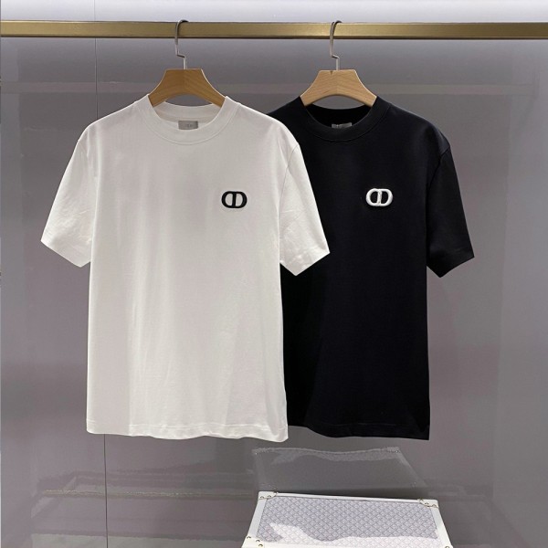 디올 24SS 자수로고 반팔 티셔츠