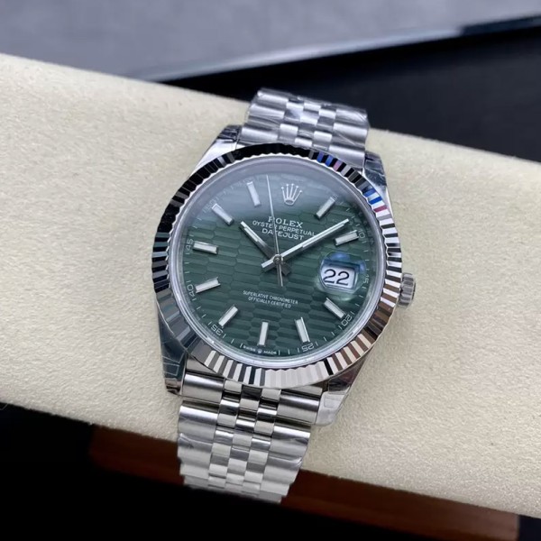 VS공장 롤렉스 데이저스트 그린 텍스처 다이얼 바인덱스 SS 쥬빌레 41mm 126334