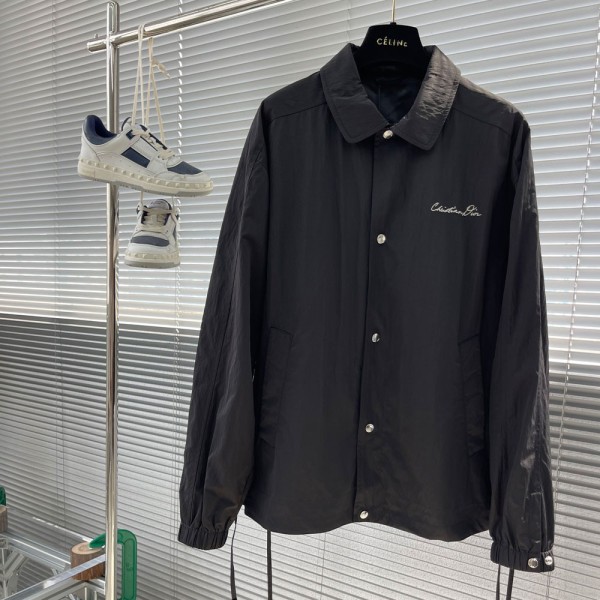 디올 블랙 테크니컬 패브릭 블루종 자켓