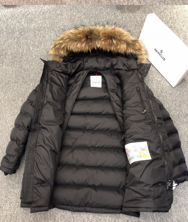 몽클레어 클루니 패딩 (100%리얼 코요테퍼) (남성용)블랙