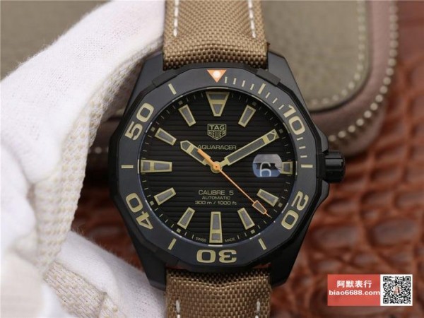 V6공장 태그호이어 아쿠아레이서 세라믹 베젤 다이빙 워치 43mm WAY208C.FC6383