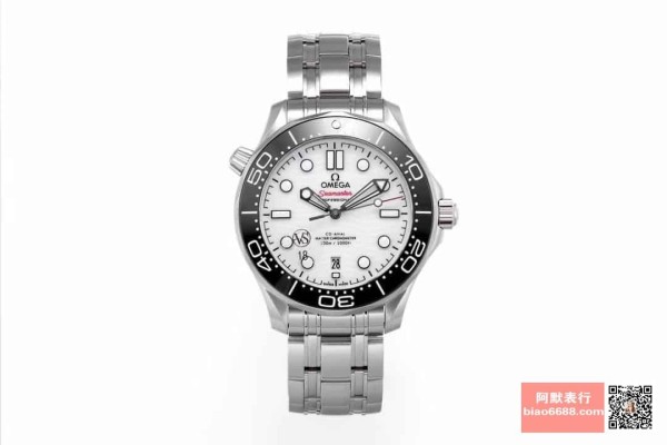 VS공장 오메가 시마스터 300M 화이트 세라믹 다이얼 SS 브레이슬릿 42mm 210.30.42.20.04.001