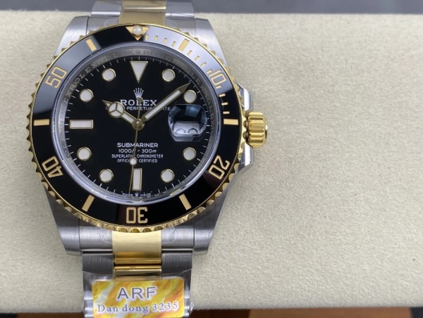 ARF공장 롤렉스 신형 서브마리너 데이트 검판 YG 콤비 41mm 최신 V2버전 126613LN