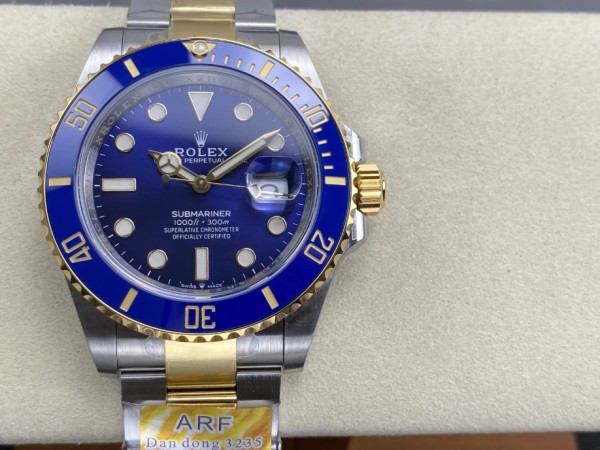 ARF공장 롤렉스 신형 서브마리너 데이트 청판 YG 콤비 41mm 최신 V2버전 126613LB