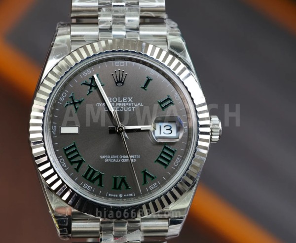 VS공장 롤렉스 데이저스트 그레이 윔블던 로만 다이얼 SS 쥬빌레 41mm 최신 V2버전 126334