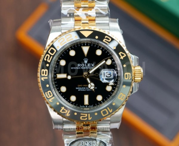 클린공장 롤렉스 GMT 마스터2 검판 YG 콤비 호랑이 쥬빌레 브레이슬릿 40mm 126713 GRNR